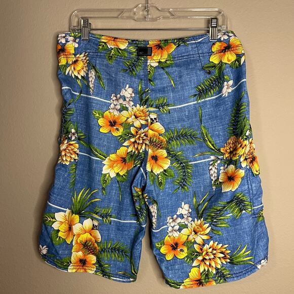 O’Neill Board Shorts Hawaiian Size 32 Floral Print Surfing Beachwear - Picture 5 of 7